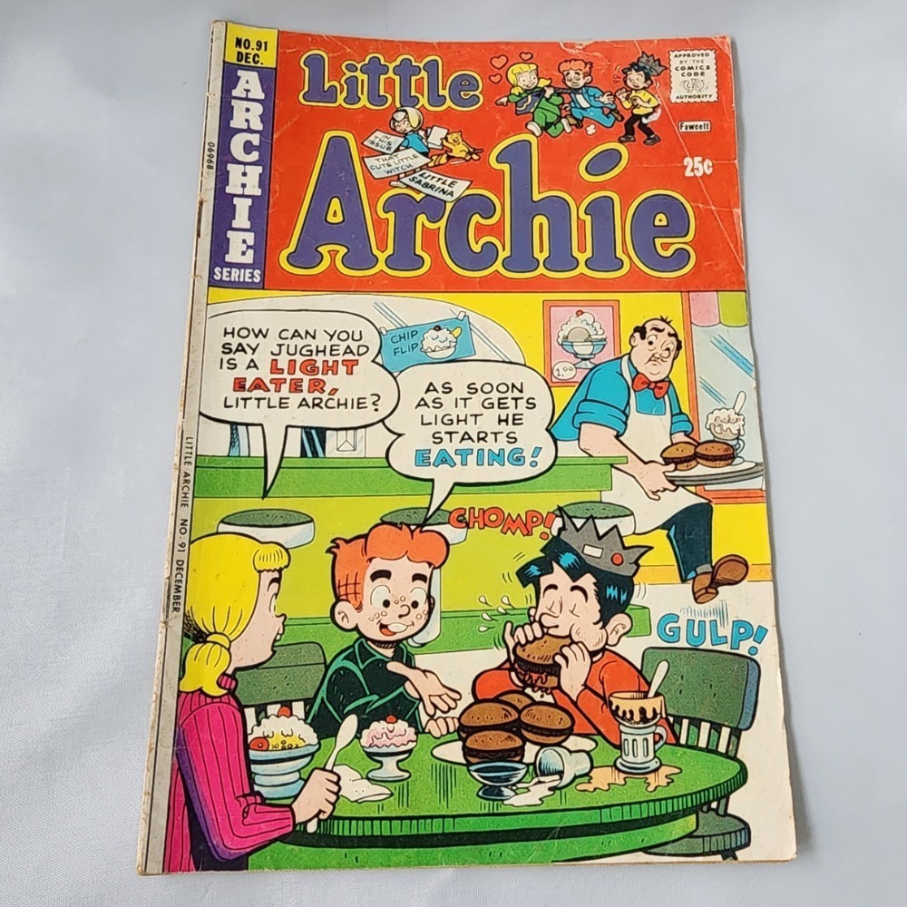 Little Archie Comic Book No. 91 December 1966 Fawcett Vintage Silver Collectible